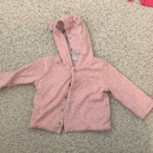 Baby Gap - light pink jacket with hood with ears